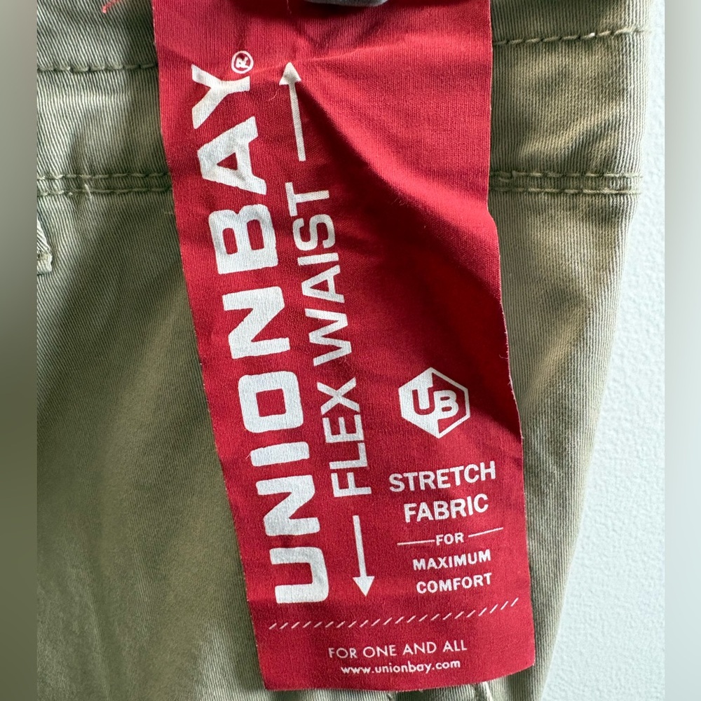 UnionBay Tan Desert Flex Waist Cargo Shorts 42 - Picture 2 of 6